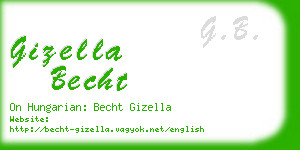gizella becht business card